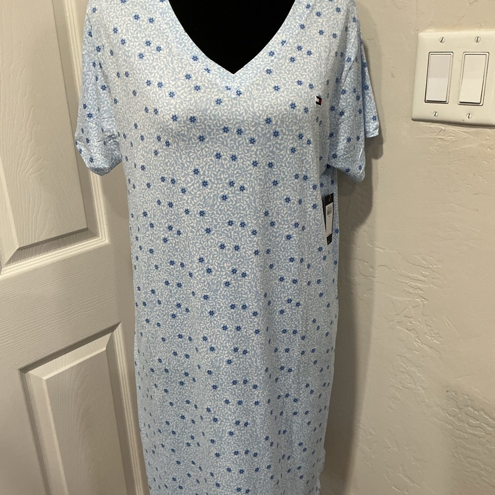Tommy Hilfiger Blue Floral Robe